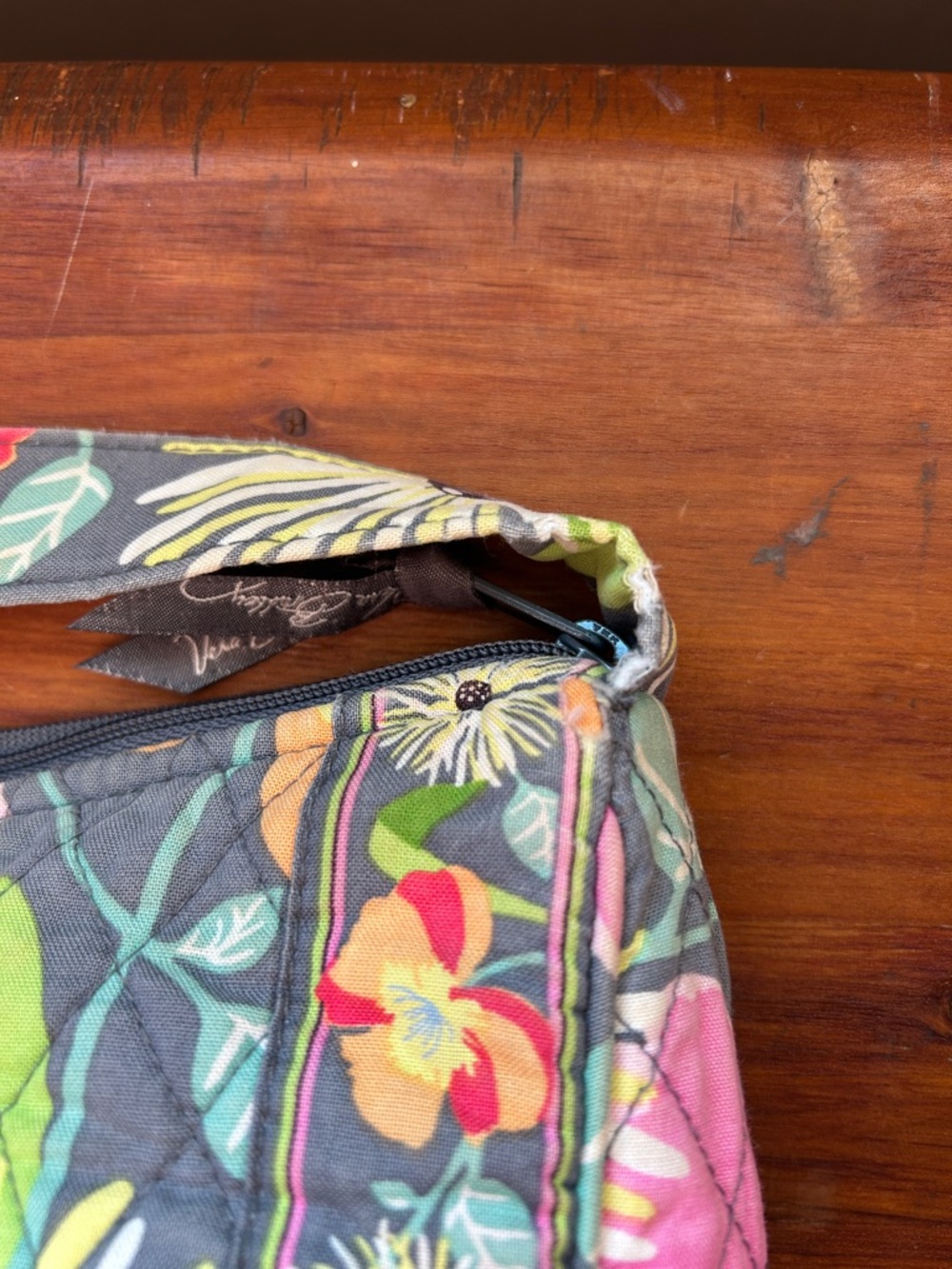 VERA BRADLEY Jazzy Blooms Quilted Tote Purse - Picture 7 of 9